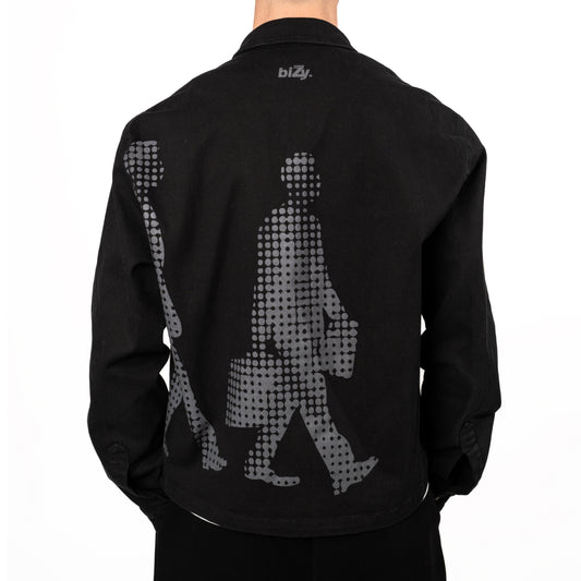 Overshirt keep hustling Nero