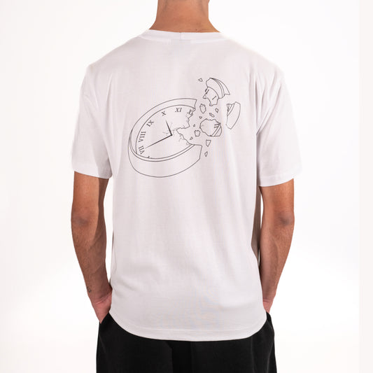 Broken Hours white tee