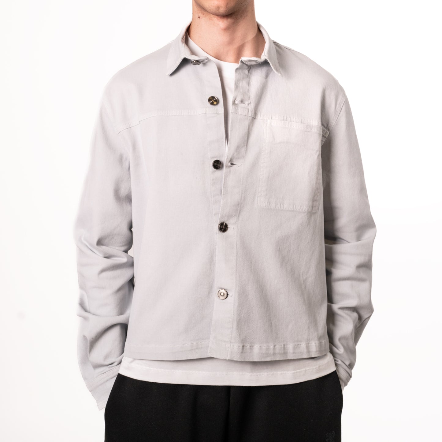 Overshirt keep hustling Grigio