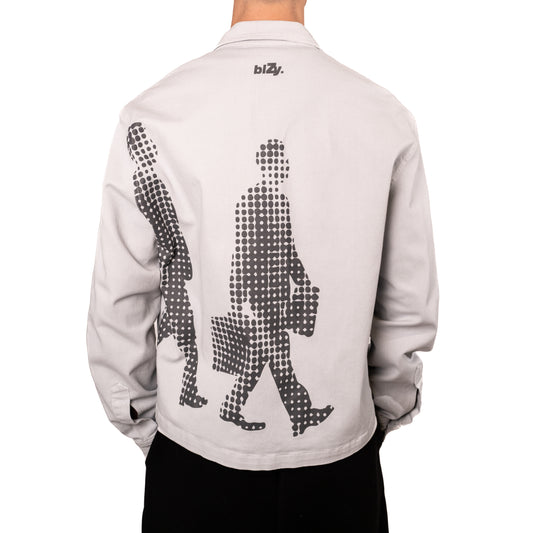 Overshirt keep hustling Grigio